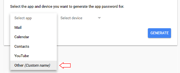generate app password 
